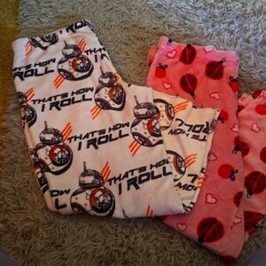 Fuzzy SOFT plush plus size pajamas 2 pair